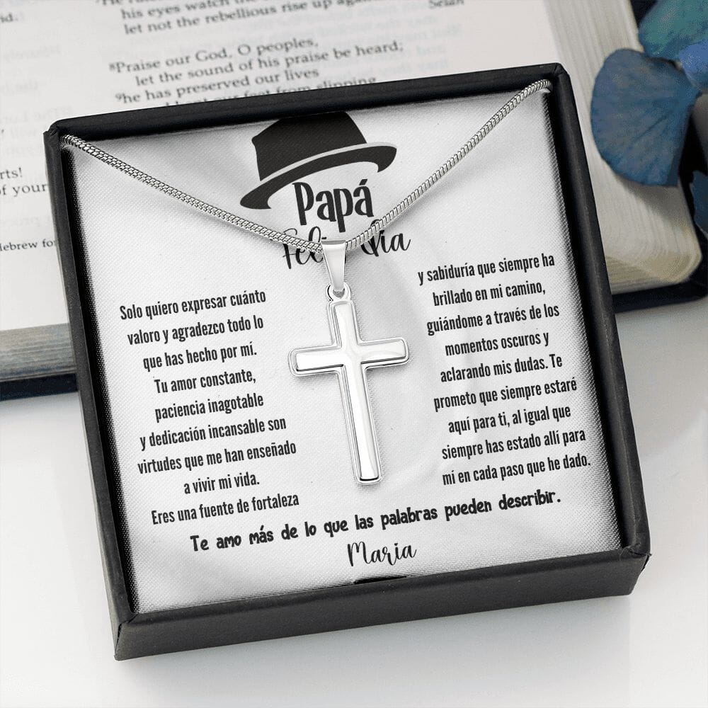 Cross of Appreciation Necklace for Dad Gift Boxed A Gift of