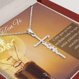 Collar cruz Faith (Fé) - Marcos 11:24 Jewelry ShineOn Fulfillment 