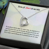Collar de Amor Eterno - Para el Amor de mi Vida Jewelry ShineOn Fulfillment Acabado en oro blanco de 14 k Cajita Estandard (Gratis) 