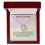 Collar de Amor Eterno - Regalo de Amor para el Amor de mi Vida Jewelry ShineOn Fulfillment Acabado en oro blanco de 14 k Cajita de Lujo con Luz Led 