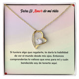 Collar de Amor Eterno - Regalo de Amor para el Amor de mi Vida Jewelry ShineOn Fulfillment Acabado en Oro Amarillo de 18 quilates. Cajita Estandard (Gratis) 