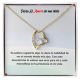Collar de Amor Eterno - Regalo de Amor para Siempre Jewelry ShineOn Fulfillment Acabado en Oro Amarillo de 18 quilates. Cajita Estandard (Gratis) 