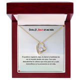Collar de Amor Eterno - Regalo de Amor para Siempre Jewelry ShineOn Fulfillment Acabado en Oro Amarillo de 18 quilates. Cajita de Lujo con Luz Led 