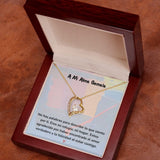 Collar de Amor Infinito con Tarjeta Jewelry ShineOn Fulfillment Acabado en Oro Amarillo de 18 quilates. Cajita de Lujo con Luz Led 