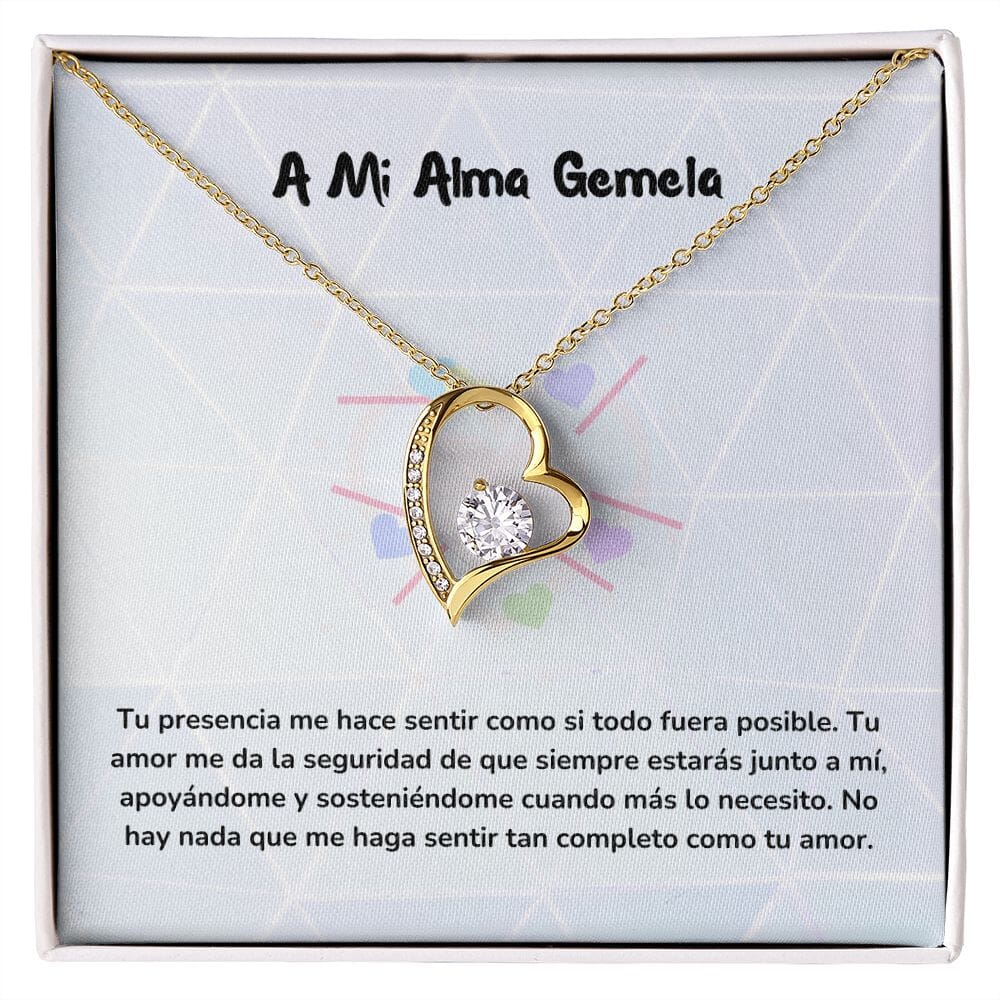 Collar de Amor Inmortal Jewelry ShineOn Fulfillment Acabado en Oro Amarillo de 18 quilates. Cajita Estandard (Gratis) 