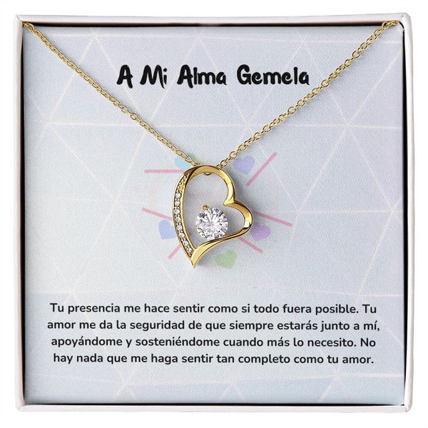 Collar de Amor Inmortal Jewelry Acabado en Oro Amarillo de 18 quilates. Cajita Estandard (Gratis) 