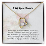Collar de Amor para el Alma Gemela con Tarjeta Jewelry ShineOn Fulfillment Acabado en Oro Amarillo de 18 quilates. Cajita Estandard (Gratis) 