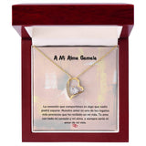Collar de Amor para el Alma Gemela Jewelry ShineOn Fulfillment Acabado en Oro Amarillo de 18 quilates. Cajita de Lujo con Luz Led 
