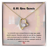 Collar de Amor para el Alma Gemela Jewelry ShineOn Fulfillment Acabado en Oro Amarillo de 18 quilates. Cajita Estandard (Gratis) 