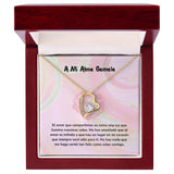Collar de Amor para Siempre Jewelry ShineOn Fulfillment Acabado en Oro Amarillo de 18 quilates. Cajita de Lujo con Luz Led 