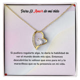 Collar de Amor para Siempre - Regalo de Amor para el Amor de mi Vida Jewelry ShineOn Fulfillment Acabado en Oro Amarillo de 18 quilates. Cajita Estandard (Gratis) 