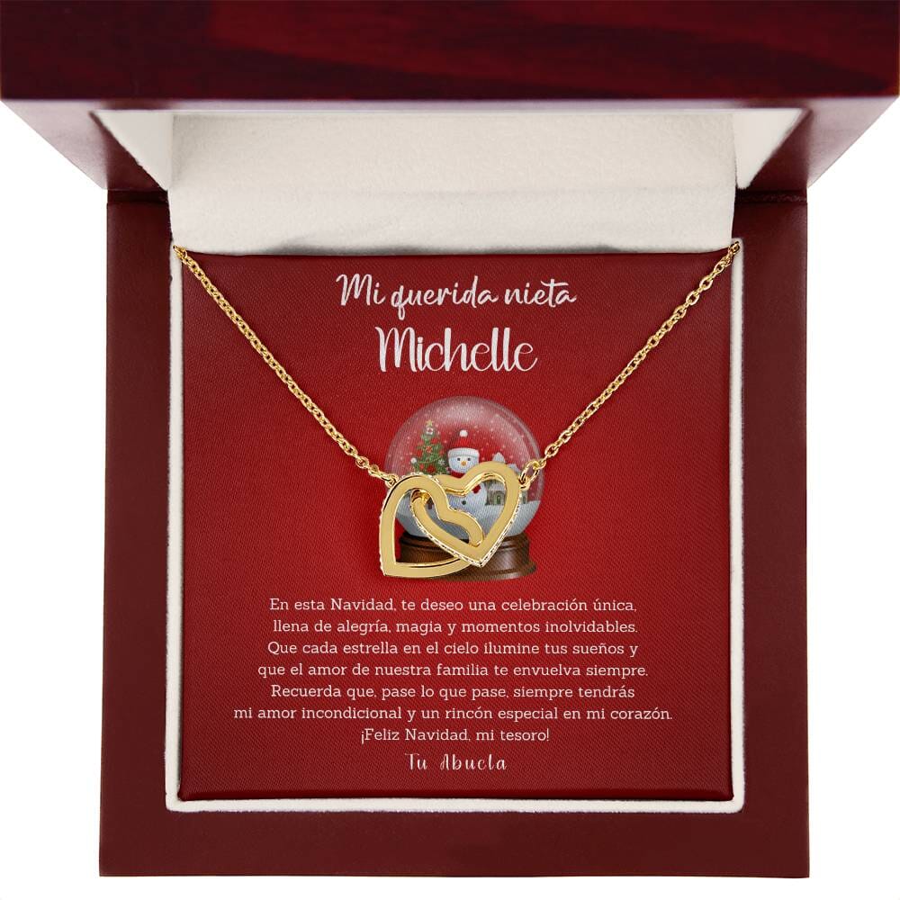 ✨ Collar de Corazones Entrelazados: Un Regalo de Amor Eterno de Abuela para Nieta en Navidad ✨ Jewelry 