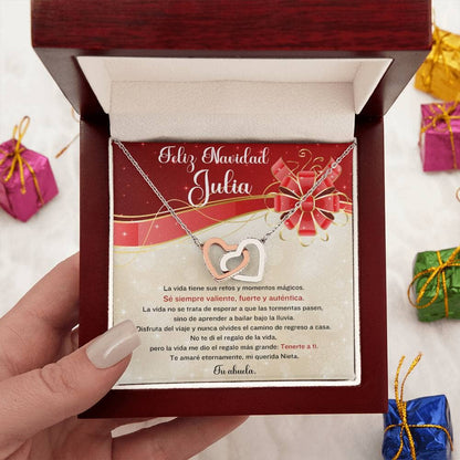 ✨ Collar de Corazones Entrelazados: Un Regalo de Amor Eterno para tu Querida Nieta en esta Navidad ✨ Jewelry 