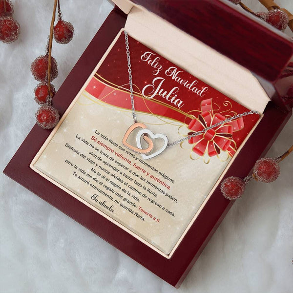 ✨ Collar de Corazones Entrelazados: Un Regalo de Amor Eterno para tu Querida Nieta en esta Navidad ✨ Jewelry 