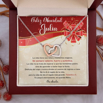 ✨ Collar de Corazones Entrelazados: Un Regalo de Amor Eterno para tu Querida Nieta en esta Navidad ✨ Jewelry 