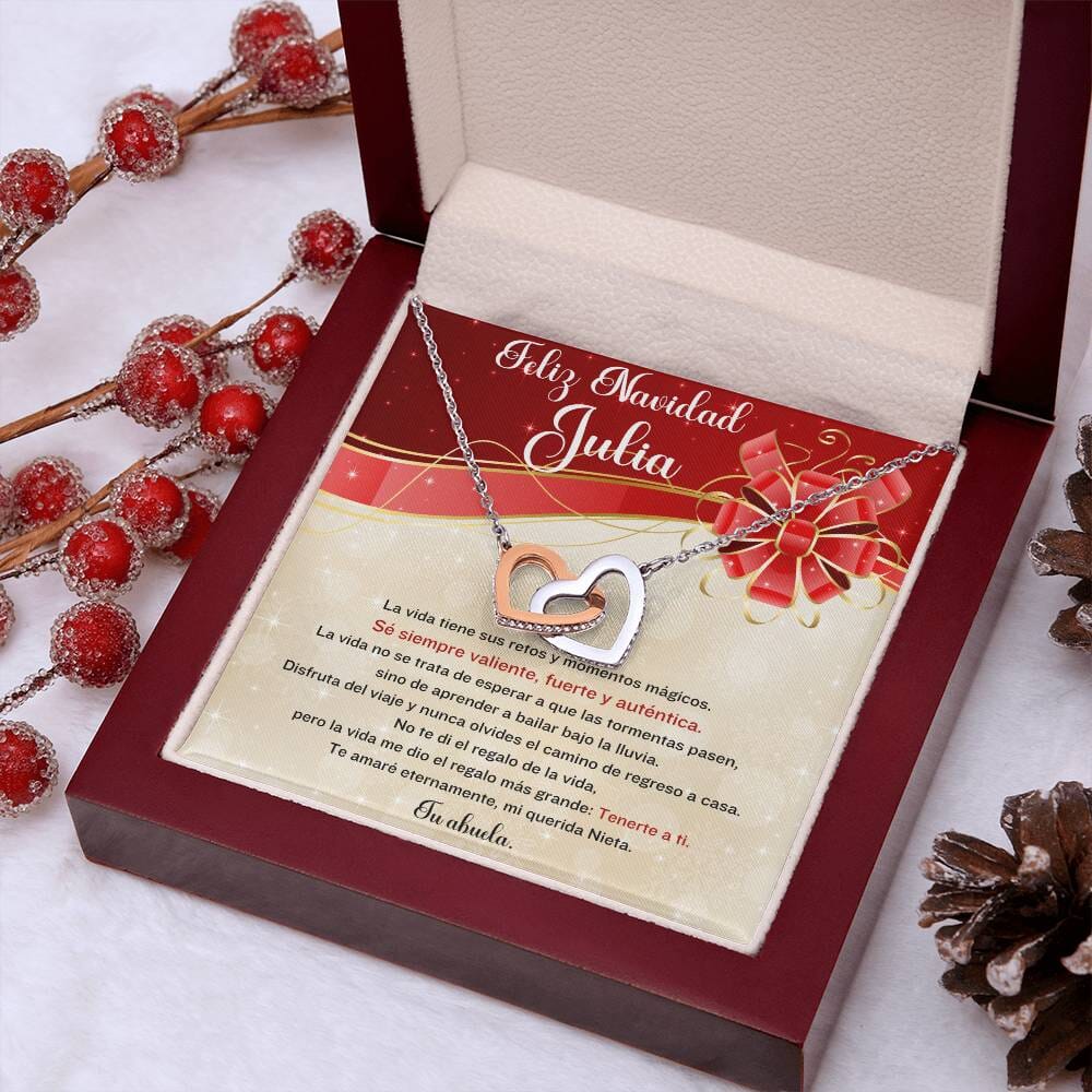 ✨ Collar de Corazones Entrelazados: Un Regalo de Amor Eterno para tu Querida Nieta en esta Navidad ✨ Jewelry 