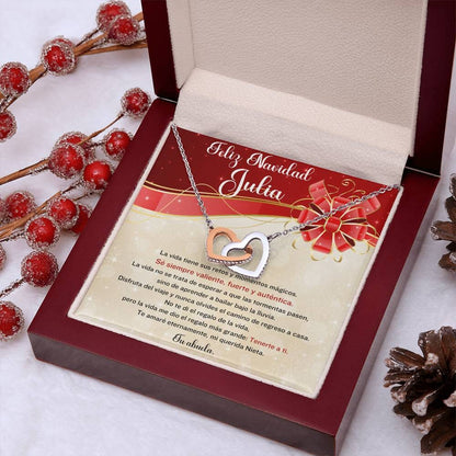 ✨ Collar de Corazones Entrelazados: Un Regalo de Amor Eterno para tu Querida Nieta en esta Navidad ✨ Jewelry 