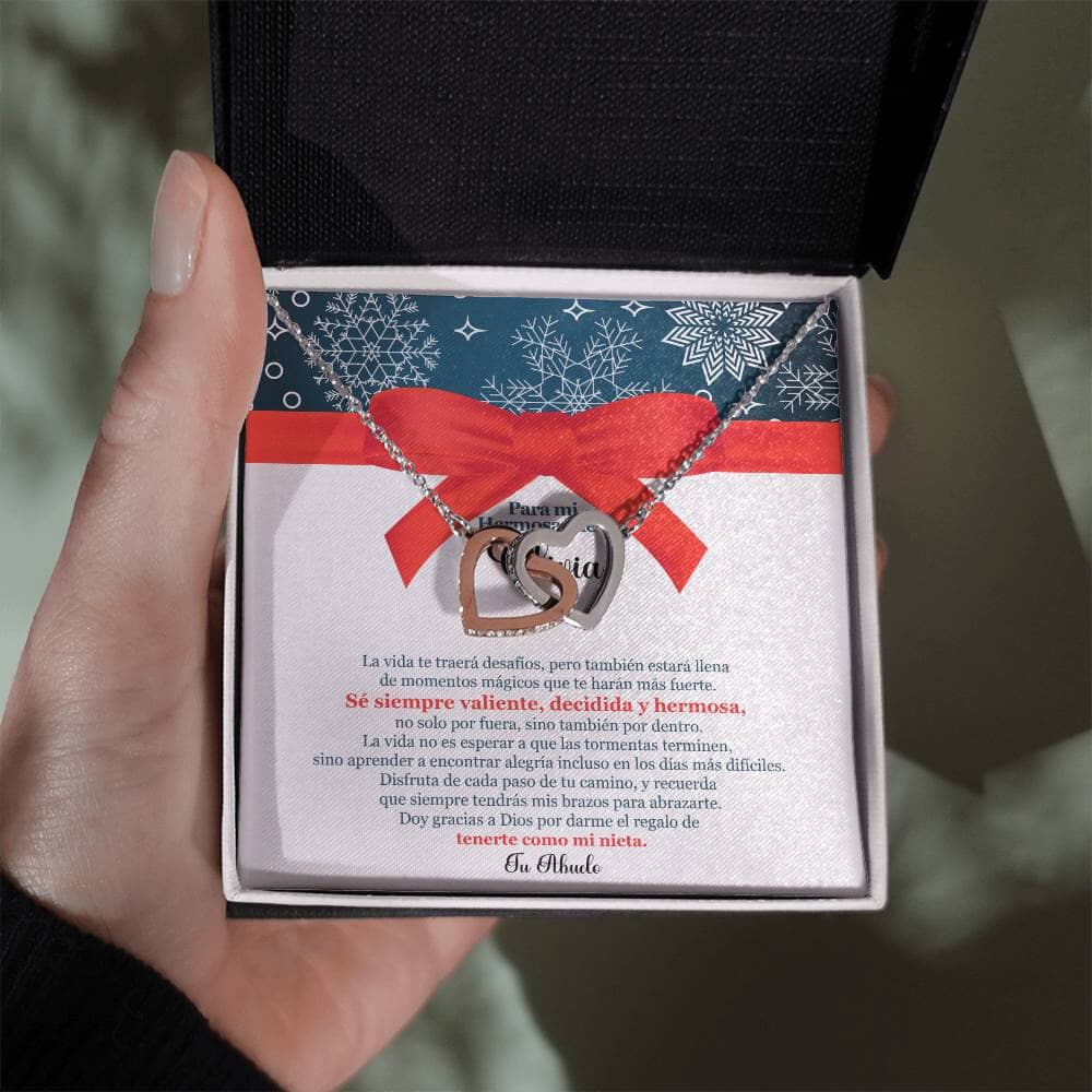 ✨ Collar de Corazones Entrelazados: Un Regalo en Navidad de Amor Eterno de Abuelo para Nieta ✨ Jewelry 