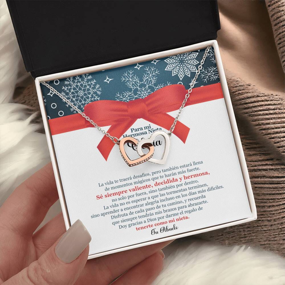 ✨ Collar de Corazones Entrelazados: Un Regalo en Navidad de Amor Eterno de Abuelo para Nieta ✨ Jewelry 