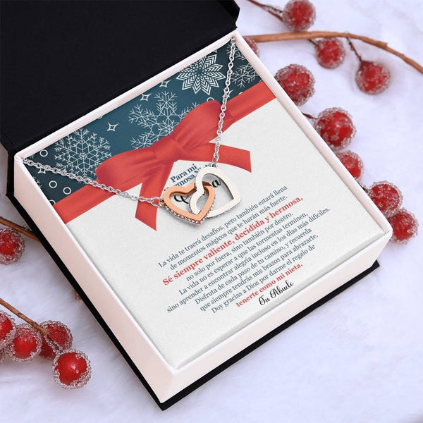 ✨ Collar de Corazones Entrelazados: Un Regalo en Navidad de Amor Eterno de Abuelo para Nieta ✨ Jewelry 