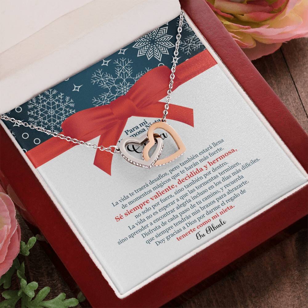 ✨ Collar de Corazones Entrelazados: Un Regalo en Navidad de Amor Eterno de Abuelo para Nieta ✨ Jewelry 