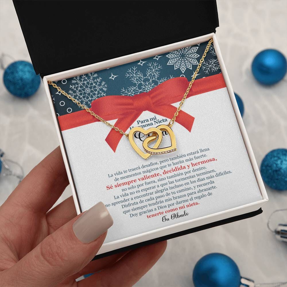 ✨ Collar de Corazones Entrelazados: Un Regalo en Navidad de Amor Eterno de Abuelo para Nieta ✨ Jewelry 