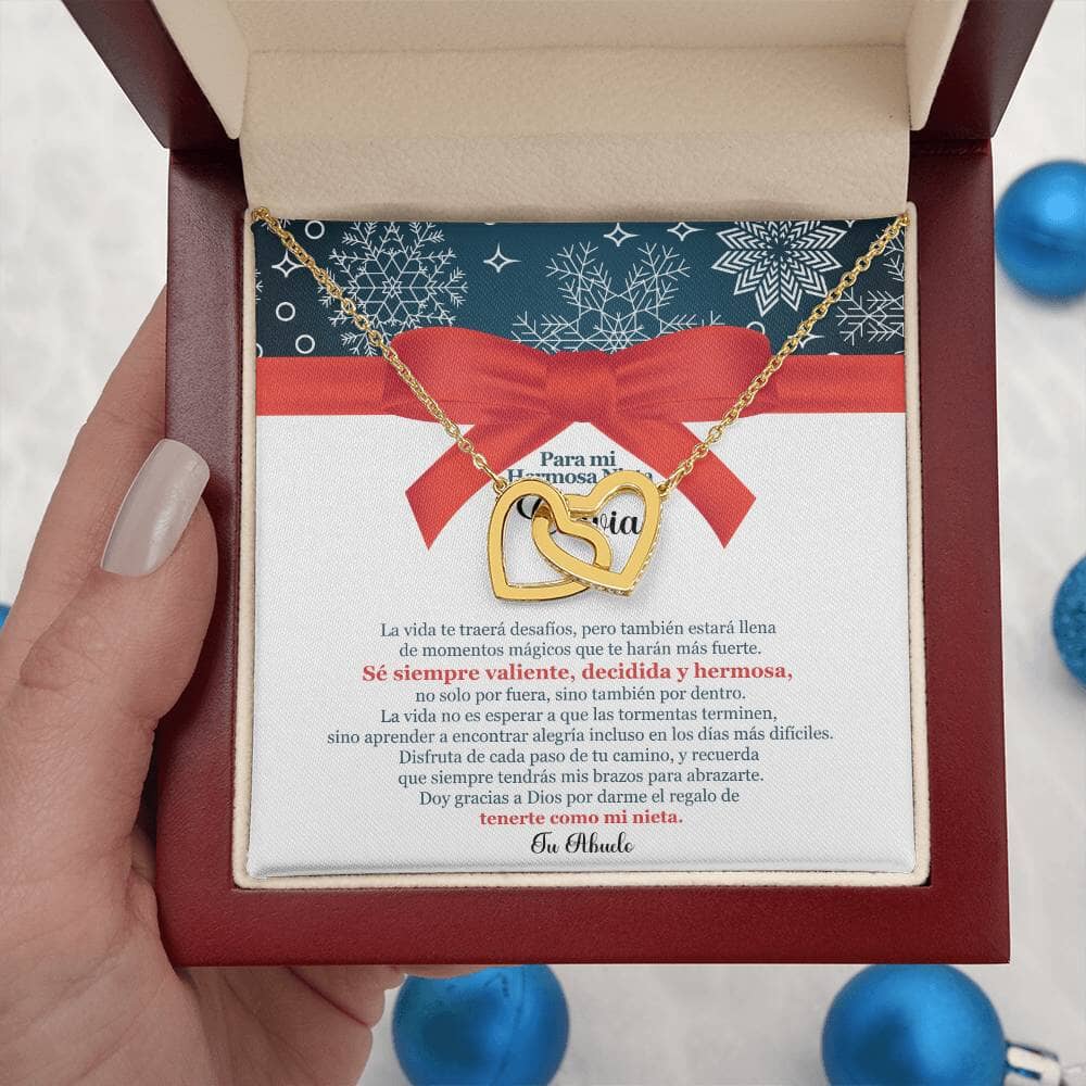 ✨ Collar de Corazones Entrelazados: Un Regalo en Navidad de Amor Eterno de Abuelo para Nieta ✨ Jewelry 