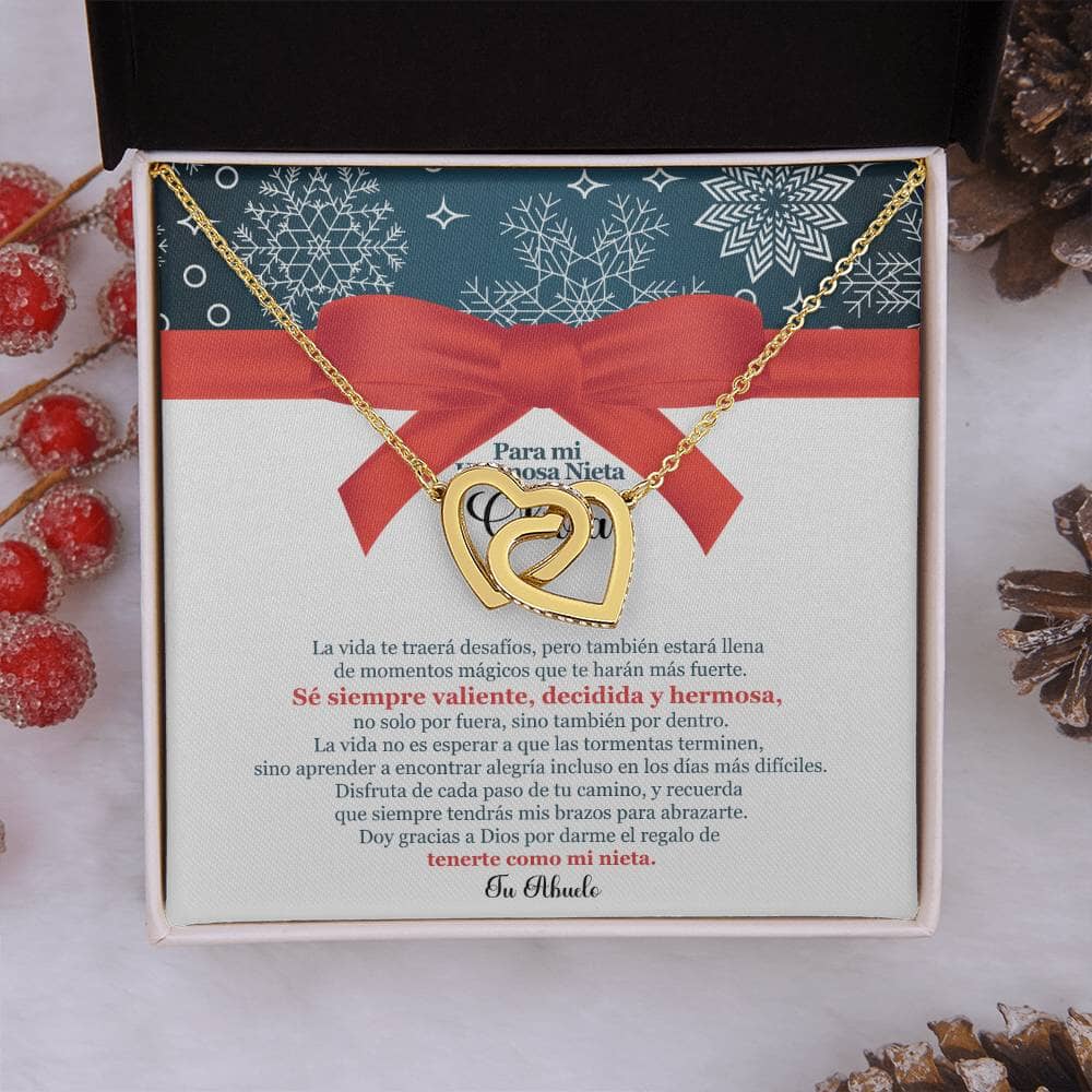 ✨ Collar de Corazones Entrelazados: Un Regalo en Navidad de Amor Eterno de Abuelo para Nieta ✨ Jewelry 