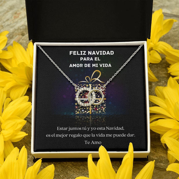 Collar de Pareja Perfecta para esta Navidad - Jewelry Caja de Dos Tonos Gratis 