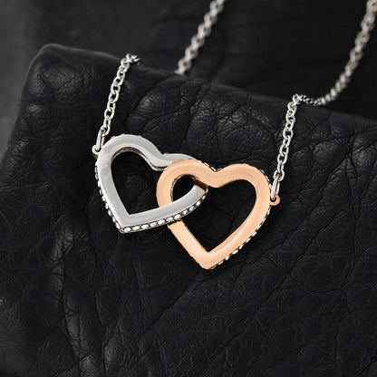 Collar de Regalo con mensaje para Hija, Nieta, Amiga… Collar con dos corazones Amor. Personalizable Jewelry 