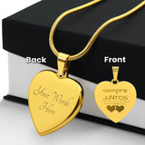 Collar 'Eternity Love': Corazón Grabado Personalizado en Acero Inoxidable o Oro Amarillo de 18K Jewelry/EngravedHeart ShineOn Fulfillment 18k Yellow Gold Finish Yes 