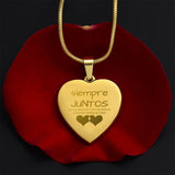 Collar 'Eternity Love': Corazón Grabado Personalizado en Acero Inoxidable o Oro Amarillo de 18K Jewelry/EngravedHeart ShineOn Fulfillment 18k Yellow Gold Finish No 