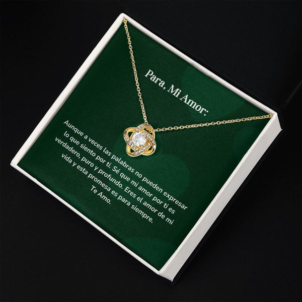 Collar Nudo de Amor - Aunque a veces las palabras no pueden expresar lo que siento por ti. Jewelry/LoveKnot 