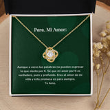 Collar Nudo de Amor - Aunque a veces las palabras no pueden expresar lo que siento por ti. Jewelry ShineOn Fulfillment 