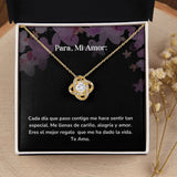 Collar Nudo de Amor - Cada día que paso contigo me hace sentir tan especial. Jewelry ShineOn Fulfillment 