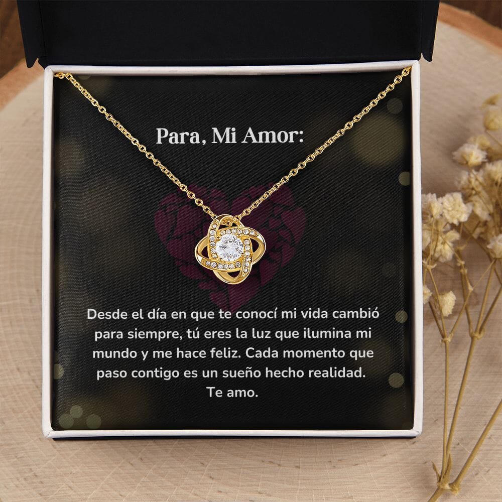 Collar Nudo de Amor - Desde el día en que te conocí Jewelry ShineOn Fulfillment 