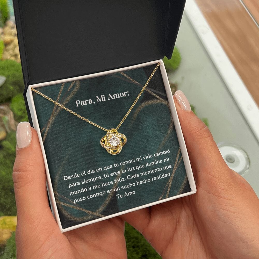 Collar Nudo de Amor - Desde el día en que te conocí mi vida cambió para siempre Jewelry/LoveKnot 