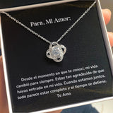 Collar Nudo de Amor - Desde el momento en que te conocí Jewelry ShineOn Fulfillment 