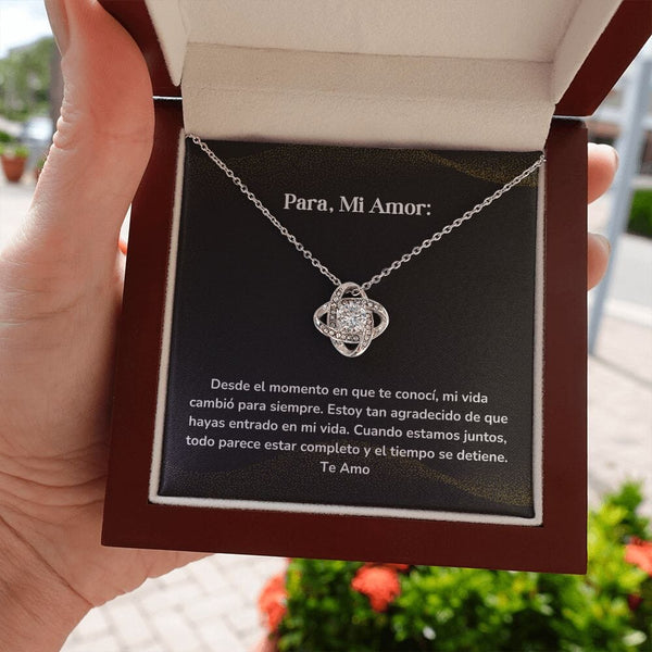 Collar Nudo de Amor - Desde el momento en que te conocí Jewelry ShineOn Fulfillment 