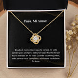 Collar Nudo de Amor - Desde el momento en que te conocí Jewelry ShineOn Fulfillment 