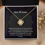 Collar Nudo de Amor - Desde el primer día que te conocí, sentí una conexión profunda. Jewelry ShineOn Fulfillment 