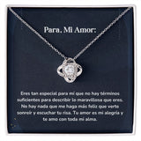 Collar Nudo de Amor - Eres tan especial para mí Jewelry ShineOn Fulfillment Acabado en oro blanco de 14 k Cajita Estandard (GRATIS) 