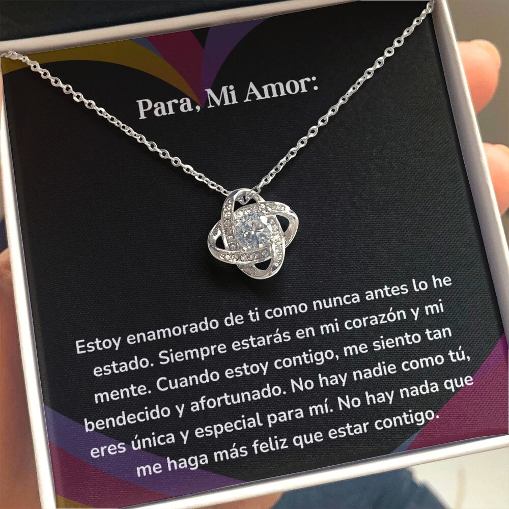 Collar Nudo de Amor - Estoy enamorado de ti como nunca antes lo he estado Jewelry ShineOn Fulfillment 