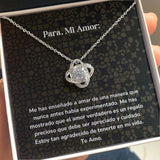 Collar Nudo de Amor - Me has enseñado a amar Jewelry ShineOn Fulfillment 