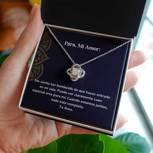 Collar Nudo de Amor - Me siento tan bendecido de que hayas entrado en mi vida Jewelry ShineOn Fulfillment 