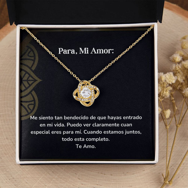 Collar Nudo de Amor - Me siento tan bendecido de que hayas entrado en mi vida Jewelry ShineOn Fulfillment 