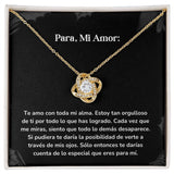 Collar Nudo de Amor - Te amo con toda mi alma. Jewelry ShineOn Fulfillment Acabado en Oro Amarillo de 18 quilates. Cajita Estandard (GRATIS) 