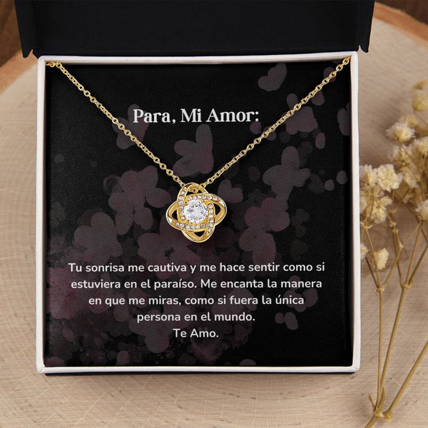 Collar Nudo de Amor - Tu sonrisa me cautiva Jewelry ShineOn Fulfillment 