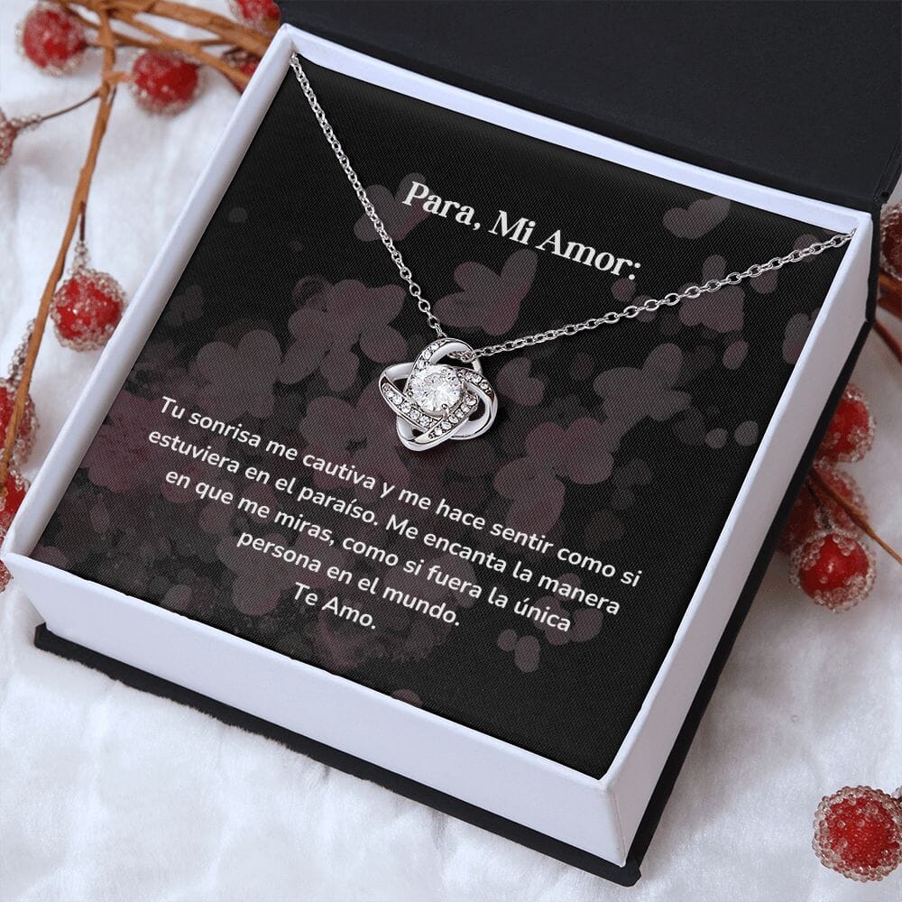 Collar Nudo de Amor - Tu sonrisa me cautiva Jewelry ShineOn Fulfillment 