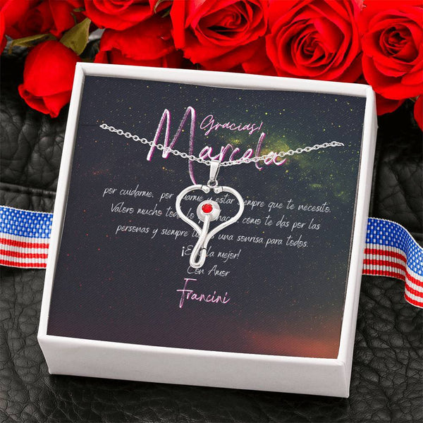 Collar para doctoras, enfermeras: Gracias... por cuidarme, por amarme y estar siempre... Jewelry 